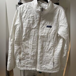Patagonia White Quilted Jacket